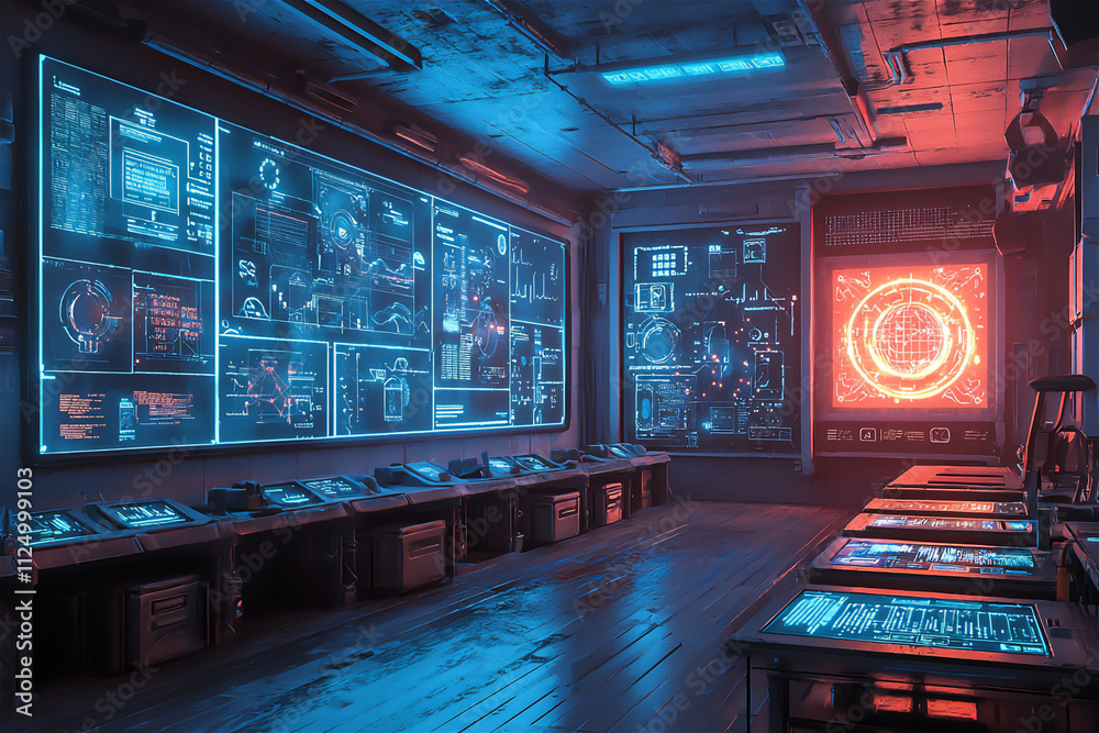 A high-resolution image depicting a futuristi A high-resolution image depicting a futuristi