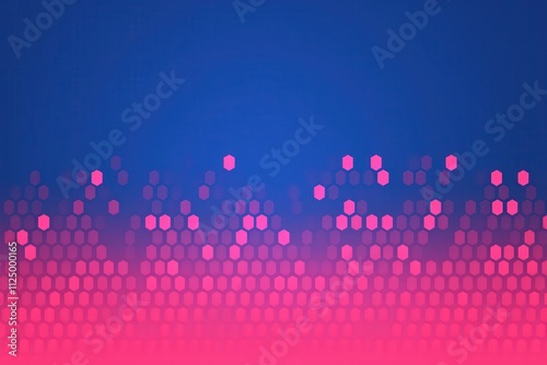 A vibrant gradient background featuring hexagonal patterns in pink and blue, creating a modern and dynamic visual effect. photo