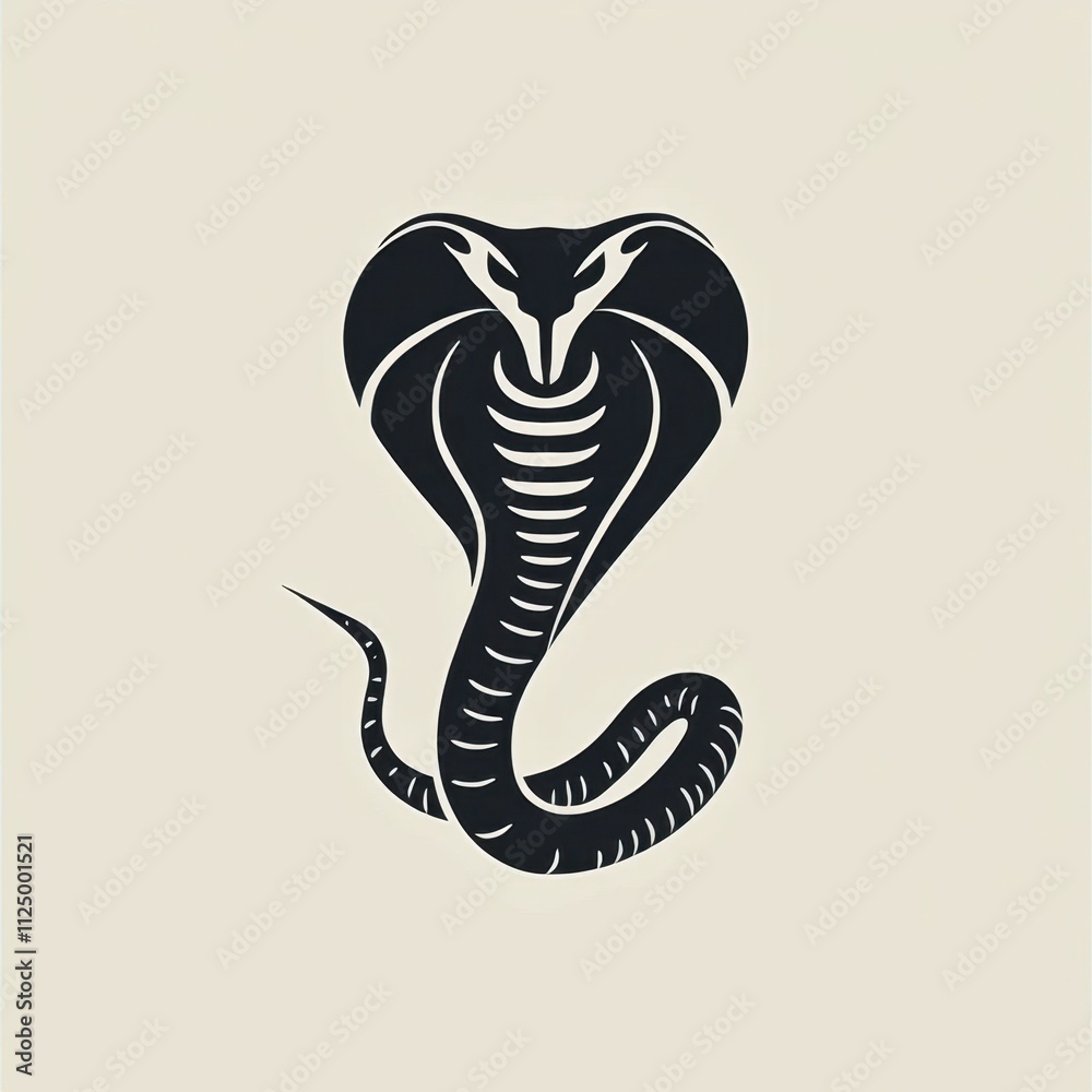Fototapeta premium Cobra Encryption Logo Design