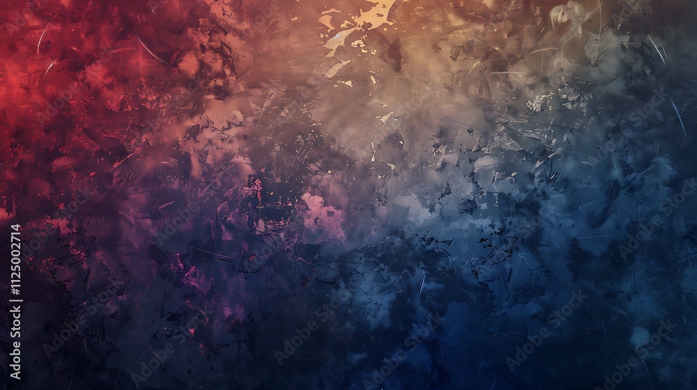 Fototapeta premium Frozen window in blue and pink