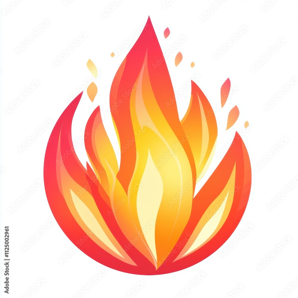 A stylized flame graphic with vibrant colors representing fire. A stylized flame graphic with vibrant colors representing fire.