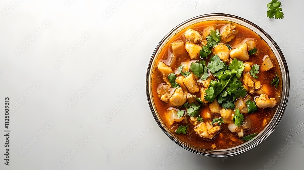 Vindaloo is a vibrant, spicy dish featuring tender pieces of cauliflower and potatoes simmered in a rich, flavorful sauce, garnished with fresh cilantro for a delightful finish. Vindaloo is a vibrant, spicy dish featuring tender pieces of cauliflower and potatoes simmered in a rich, flavorful sauce, garnished with fresh cilantro for a delightful finish.