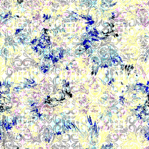 abstract background with flowers