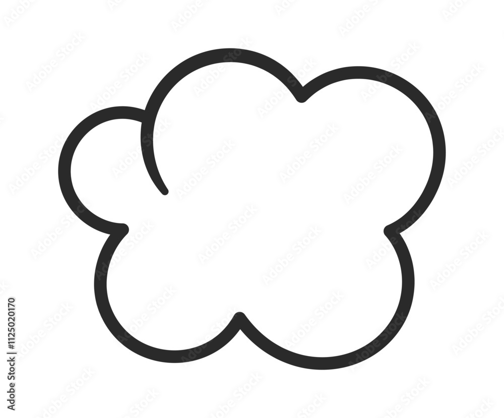 Baby cloud abstract decorative element Baby cloud abstract decorative element
