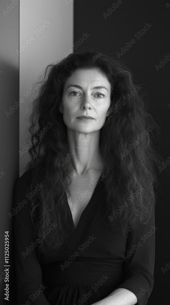 Fine art professional half-length portrait of a woman