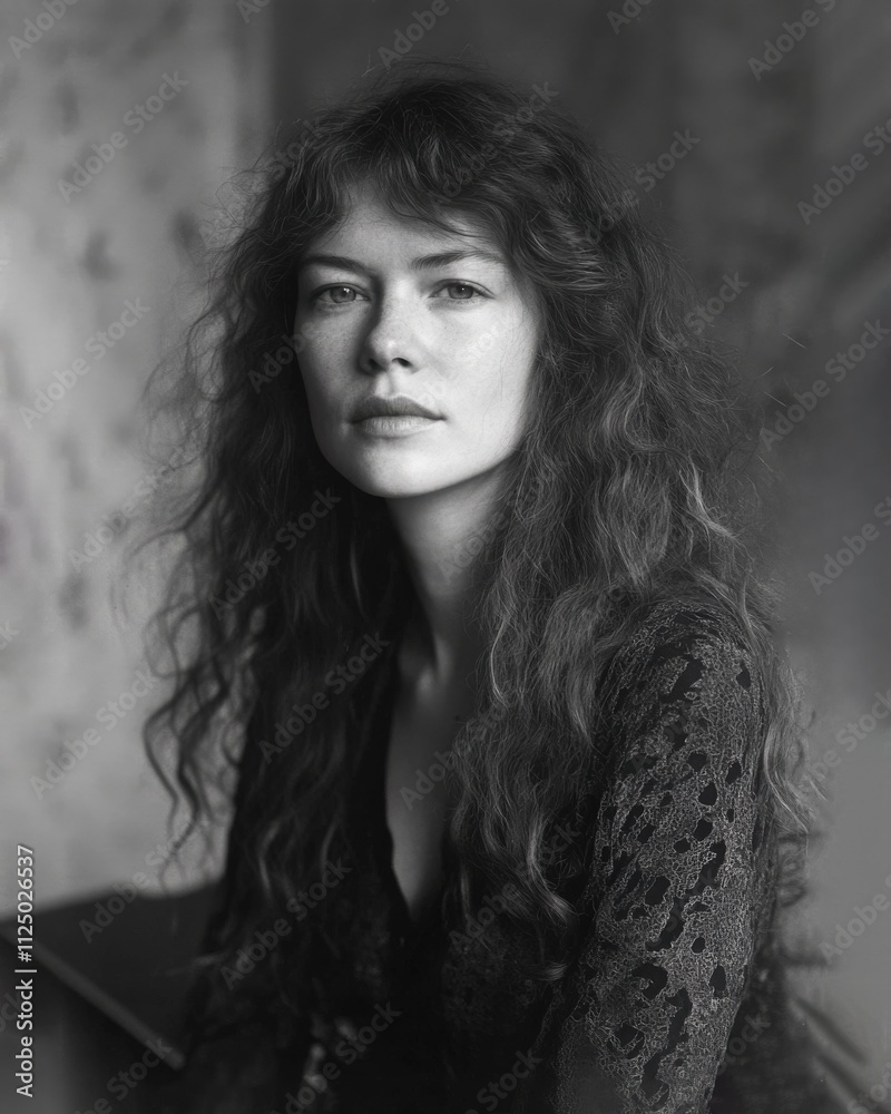 Fine art professional half-length portrait of a woman Fine art professional half-length portrait of a woman