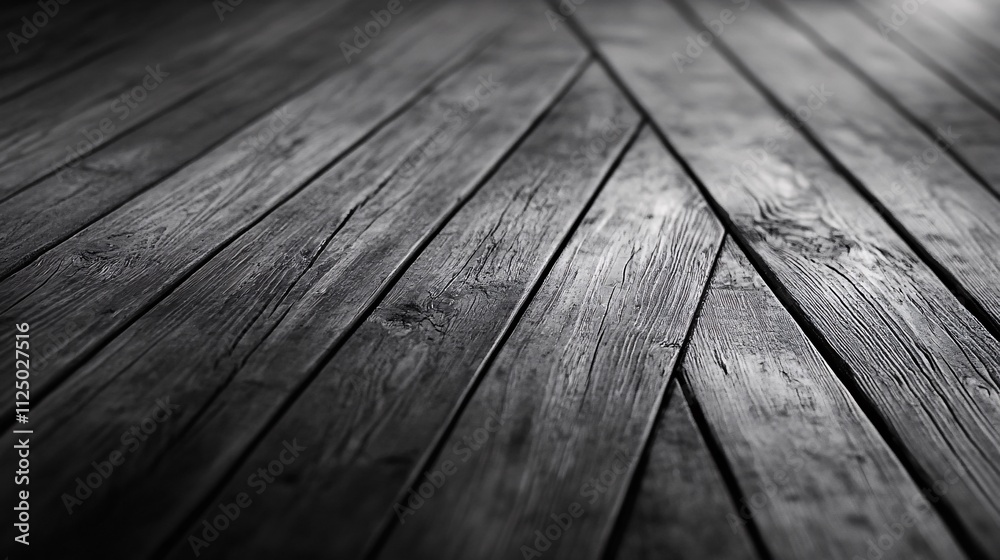 Dark wooden floor with chevron pattern creating dramatic perspective Dark wooden floor with chevron pattern creating dramatic perspective