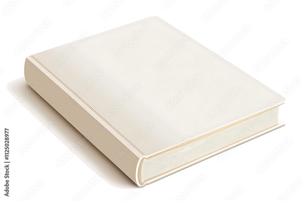 One closed hardcover book isolated on white
One closed hardcover book isolated on white