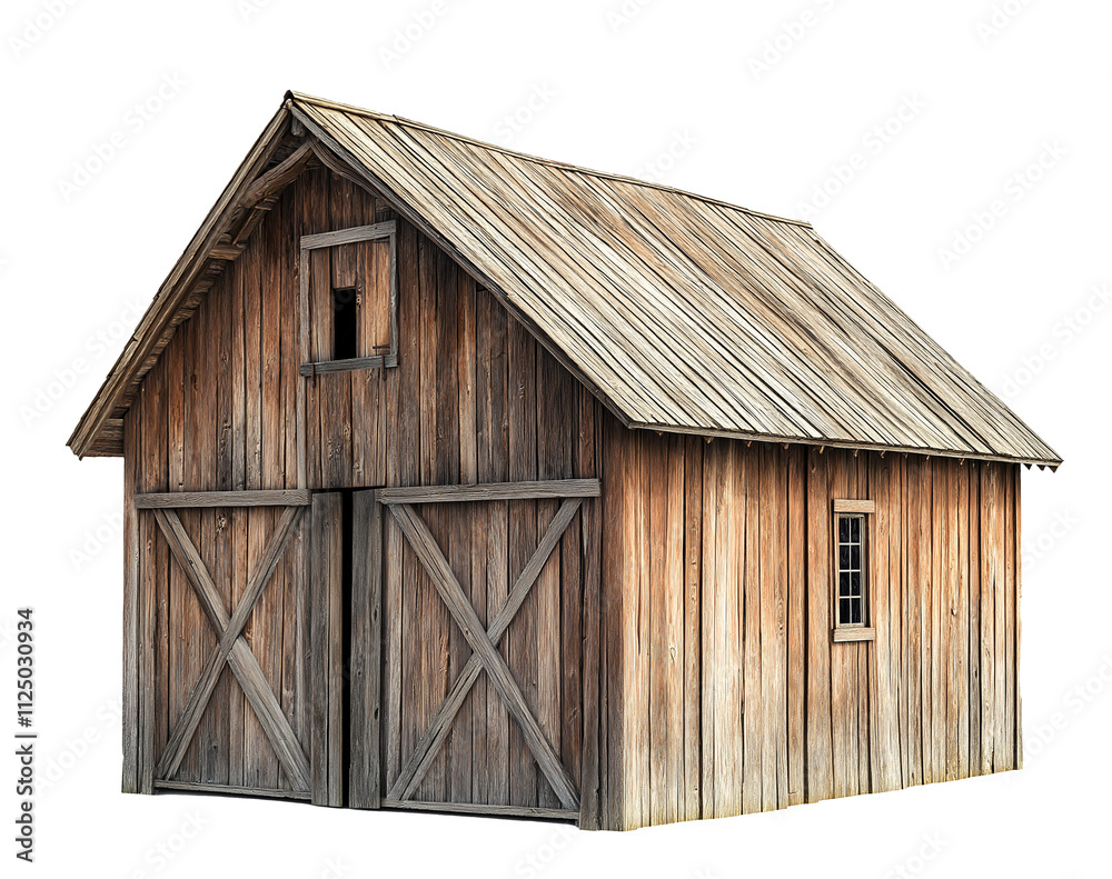old rustic wooden barn isolated on white background, weathered wood barn cutout png old rustic wooden barn isolated on white background, weathered wood barn cutout png