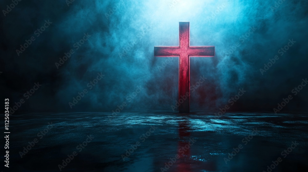 Christian cross background concept Christian cross background concept