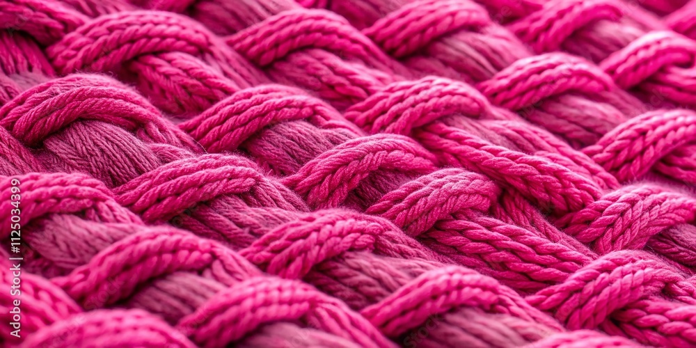 Close-Up Panoramic Photography of a Textured Pink Sweater with Knitted Braids Pattern, Perfect for Fabric Design and Textile Material Inspiration Close-Up Panoramic Photography of a Textured Pink Sweater with Knitted Braids Pattern, Perfect for Fabric Design and Textile Material Inspiration