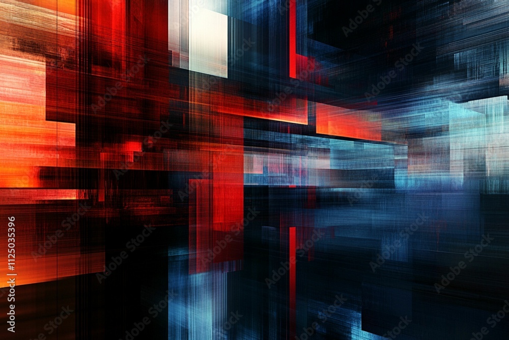 An abstract corporate tech background featuring a dynamic mix of geometric patterns An abstract corporate tech background featuring a dynamic mix of geometric patterns