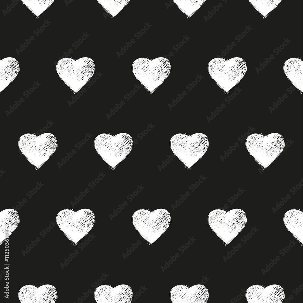 custom made wallpaper toronto digitalSeamless pattern with heart shapes