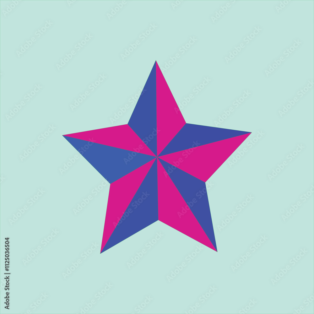 Obraz premium Star Design Against a Light.