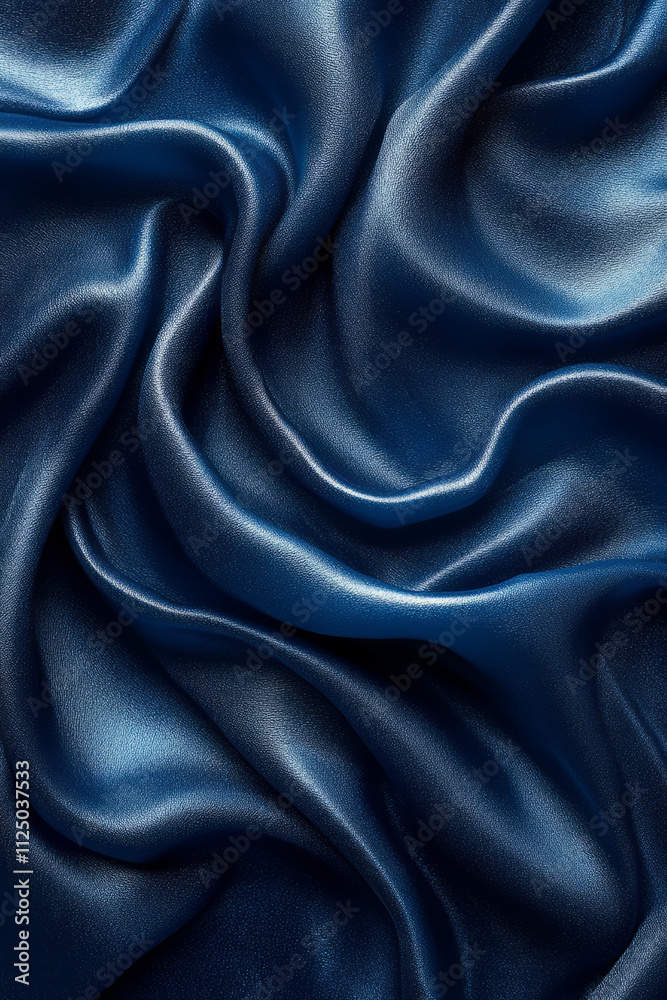 Obraz premium A matte latex background in deep navy blue, with faint, soft lighting to emphasize its smooth texture and modern feel,