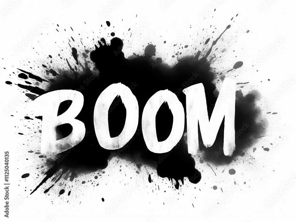 BOOM graffiti lettering, typography handwriting font, spray wall art text design, grafitti wordart BOOM graffiti lettering, typography handwriting font, spray wall art text design, grafitti wordart