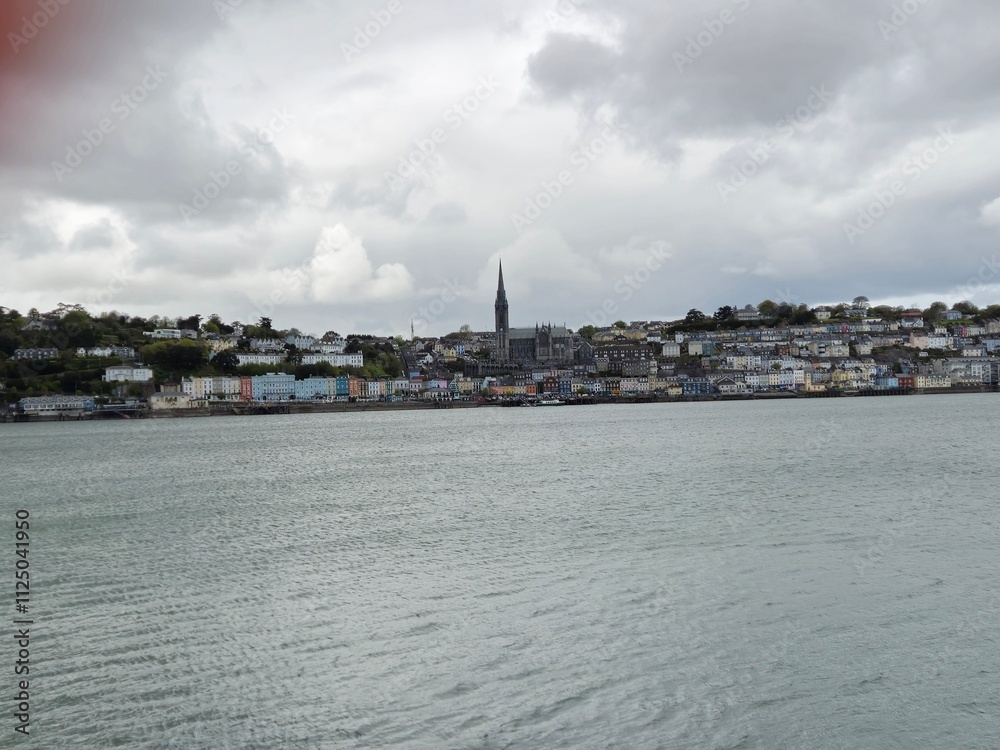 Fototapeta premium Cobh City in Ireland, Touristic Location View