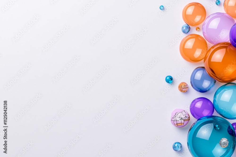 A whimsical illustration of floating bubbles containing tiny dreamlike scenes, drawn with vibrant colors on a white backdrop A whimsical illustration of floating bubbles containing tiny dreamlike scenes, drawn with vibrant colors on a white backdrop