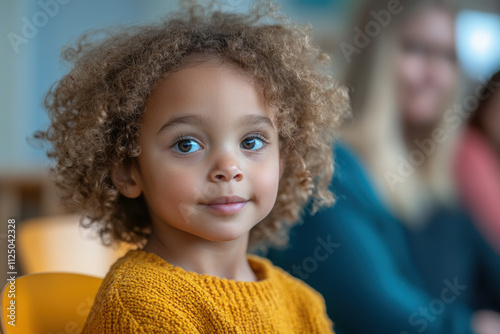 A child psychologist conduc...