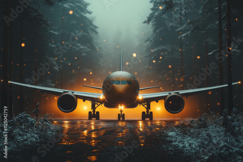 Airplane In Winter
