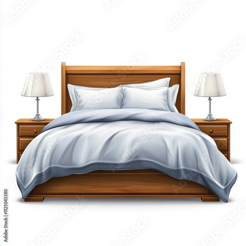 Bedroom Furniture Isolated