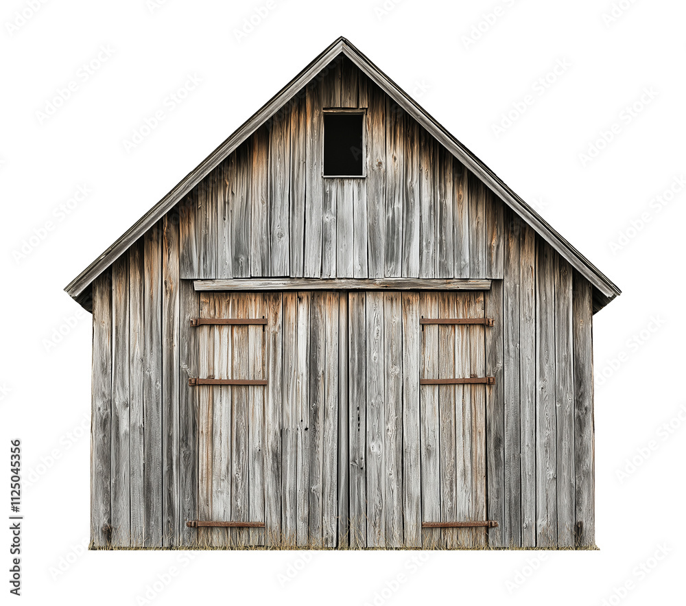 old rustic wooden barn isolated on white background, weathered wood barn cutout png old rustic wooden barn isolated on white background, weathered wood barn cutout png