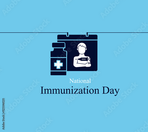 National Immunization Day. It can help save the lives of others. Vector illustration.