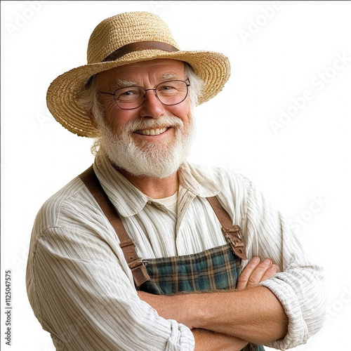 Farmer Man Isolated