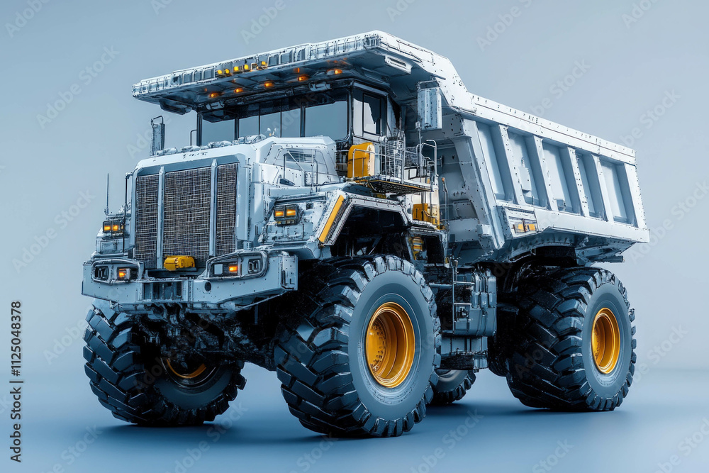 Naklejka premium Heavy Truck Isolated