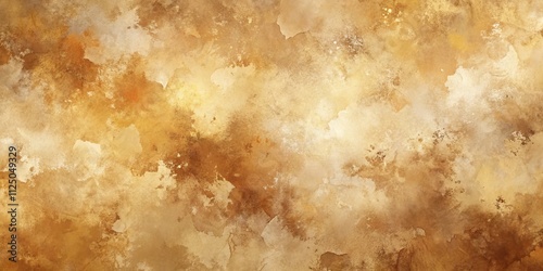 Golden Abstract Watercolor Texture Brown and Beige Hues