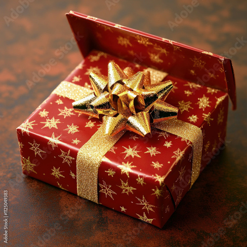 Open Christmas Gift Isolated