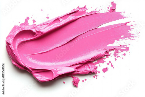 Pink Paint On White Background