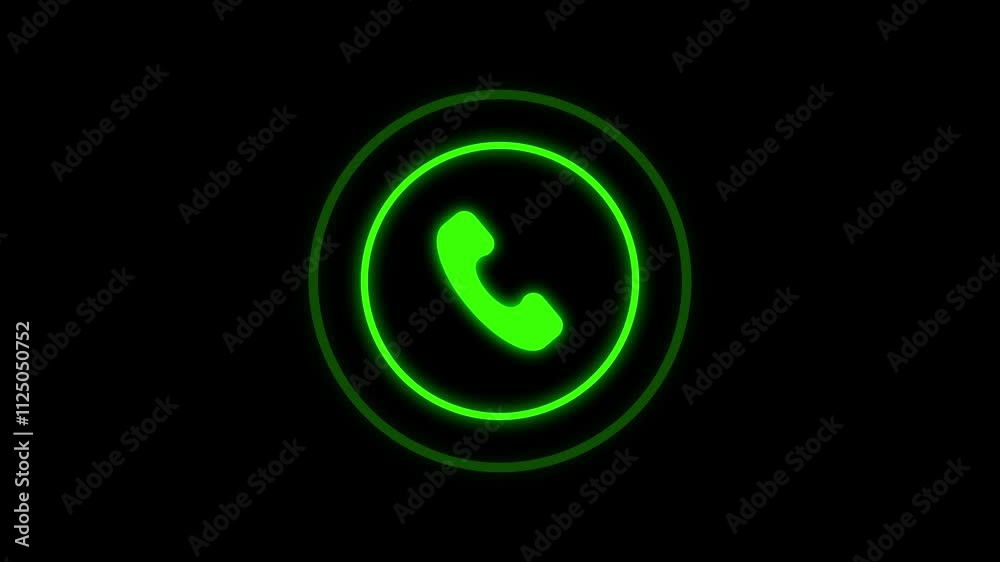 Animation of Incoming Call Icon. Call Answer. Phone Dial Symbol. Phone interface icon animation. Telephone icon animation on Animation of Incoming Call Icon. Call Answer. Phone Dial Symbol. Phone interface icon animation. Telephone icon animation on