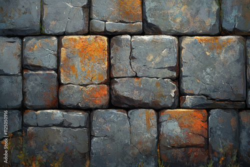 Stone Background Vector Ill...