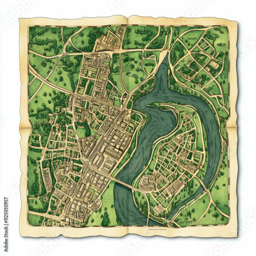 Street Map Isolated