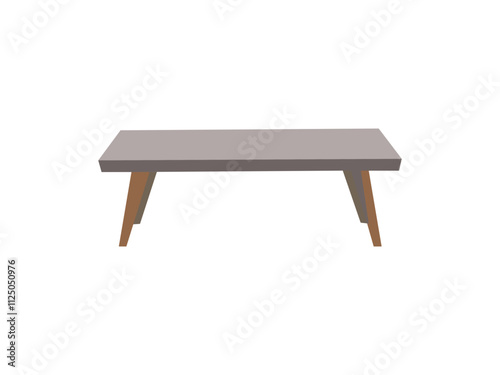 Collection of table silhouette templates. Editable vector illustration.Collection of tables silhouettes - vector.Wooden round dining table designs with chair set isolated on transparent or white backg