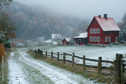 Swedish Landscape In Winter