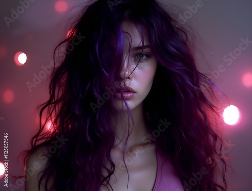captivating portrait of a woman in low light