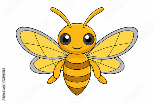 Cute Hornet Vector Illustration: Adorable and Playful Design