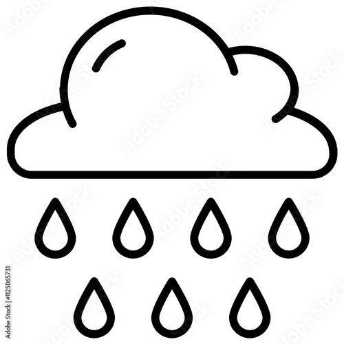 Rainfall Cloud Icon