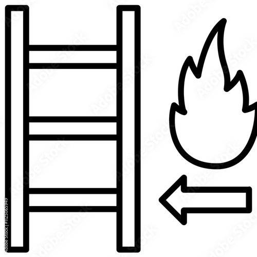 Emergency Ladder Icon