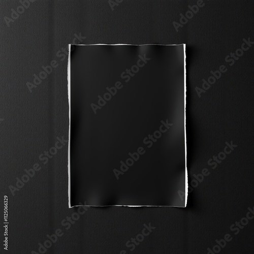 Minimalist black and white photography, rectangular glass frame, transparent object on dark background, stark contrast, sleek geometric shape, abstract composition, clean lines, negative space, monoch photo