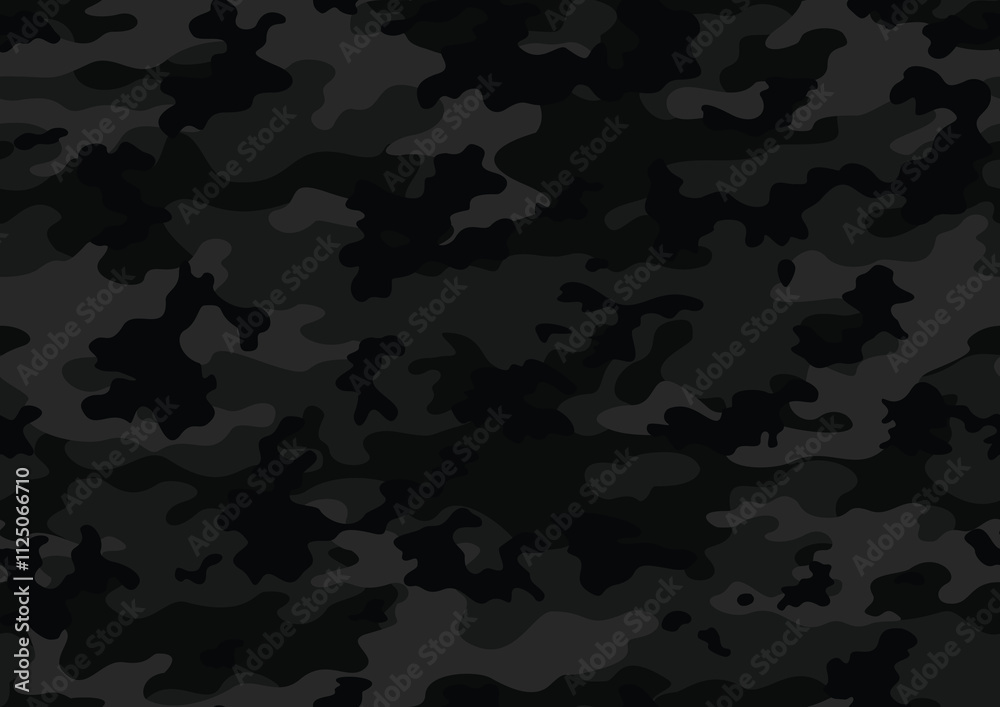 
camouflage black gray pattern, dark classic military background, stylish urban stylish design