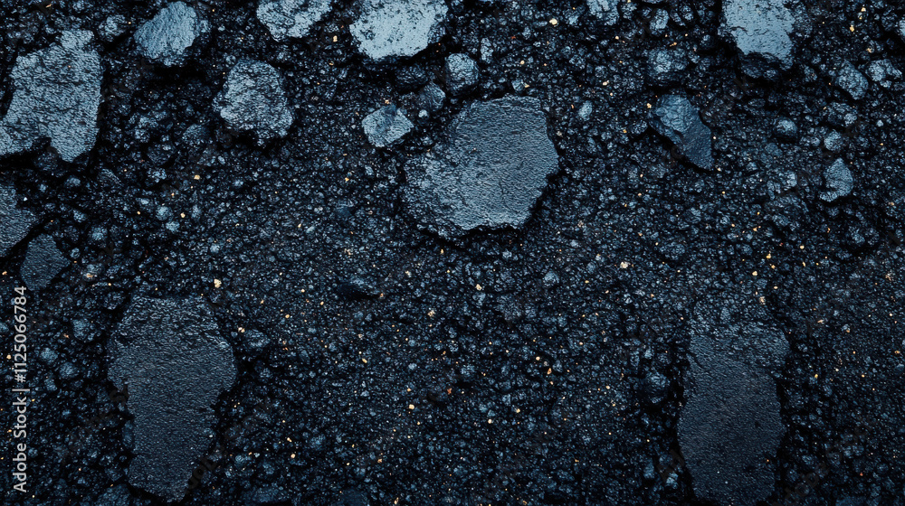 Dark gravel texture with rough surfaces and scattered stones, creating natural and rugged appearance. Ideal for backgrounds or design elements Dark gravel texture with rough surfaces and scattered stones, creating natural and rugged appearance. Ideal for backgrounds or design elements