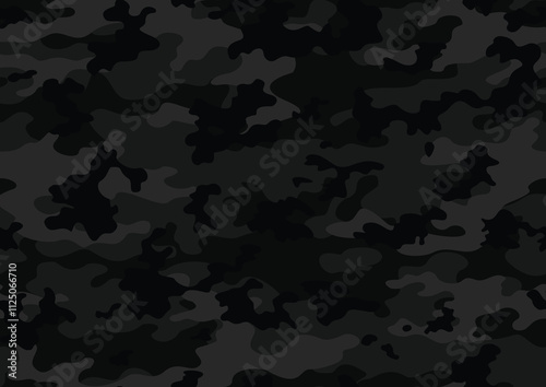 
camouflage black gray pattern, dark classic military background, stylish urban stylish design