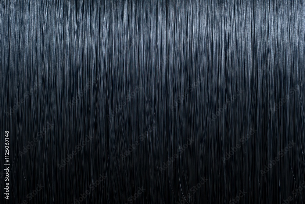 Close up view of smooth black hair strands creating a striking textured background Close up view of smooth black hair strands creating a striking textured background