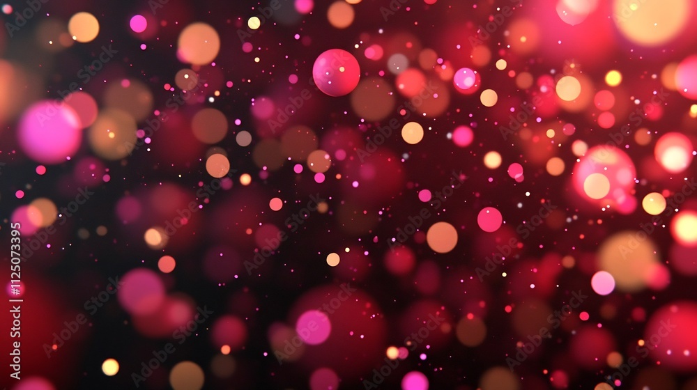 Luminous 3D Particles Floating in Gradient Space with Soft Glows,3D Luminous 3D Particles Floating in Gradient Space with Soft Glows,3D