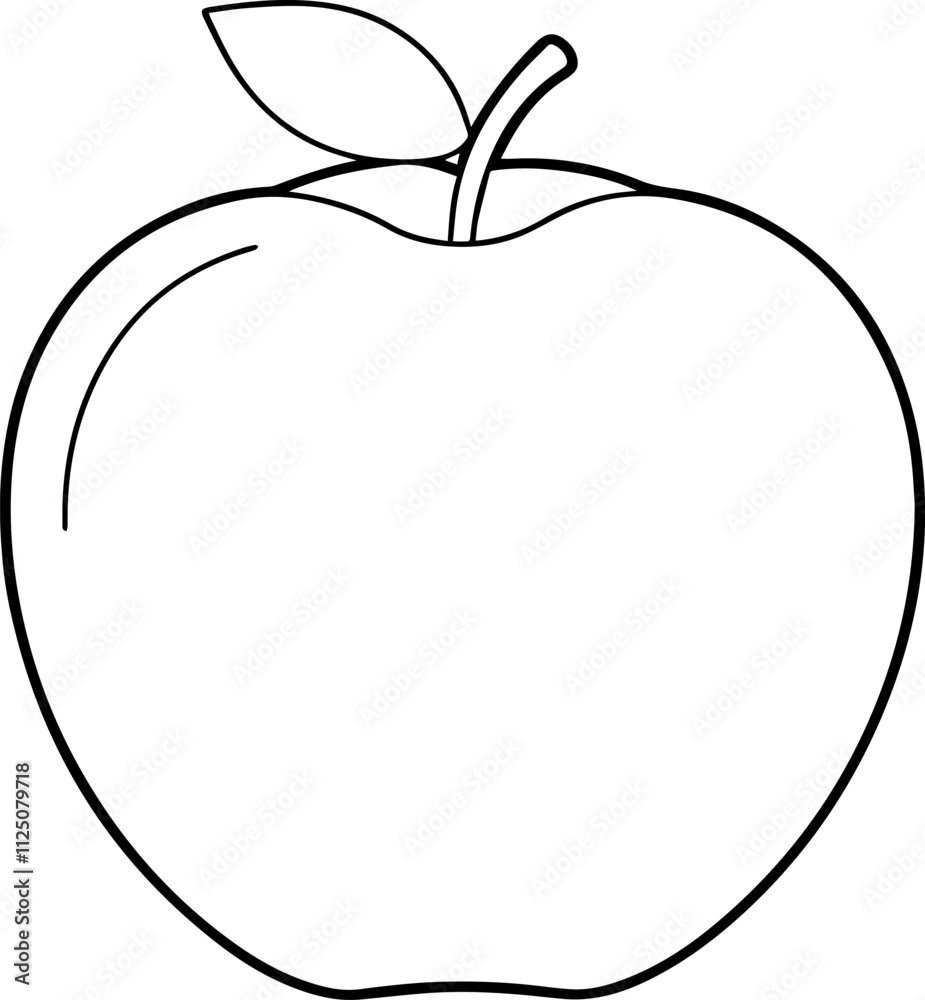 apple outline vector illustration apple outline vector illustration