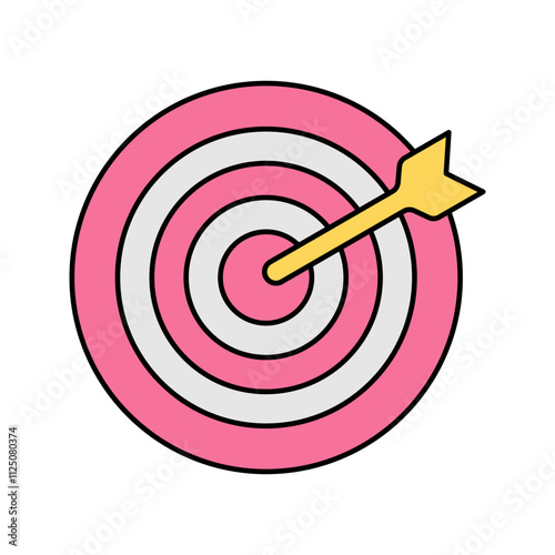 target board Icon illustration perfect for designs related to circus and carnival themes
