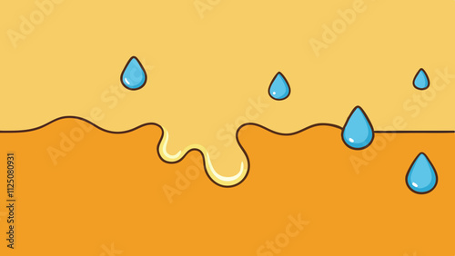 illustration of water drops